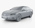 Volkswagen Lavida 2022 3D-Modell clay render