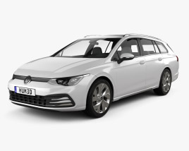 Volkswagen Golf variant 2022 3D-Modell