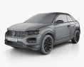 Volkswagen T-Roc cabriolet 2019 3d model wire render