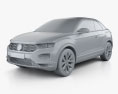 Volkswagen T-Roc cabriolet 2019 3d model clay render