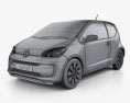 Volkswagen Up 3-door 2020 3d model wire render