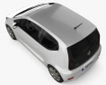 Volkswagen Up 3-door 2020 3d model top view