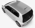 Volkswagen Up 5-Türer 2016 3D-Modell Draufsicht