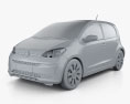 Volkswagen Up 5-Türer 2016 3D-Modell clay render