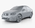 Volkswagen Tiguan X R-line CN-spec 2022 3d model clay render