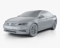 Volkswagen Lamando 2022 3D-Modell clay render