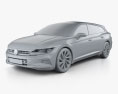 Volkswagen Arteon Shooting Brake Elegance 2020 3d model clay render