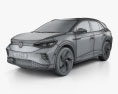 Volkswagen ID.4 GTX 2022 3d model wire render