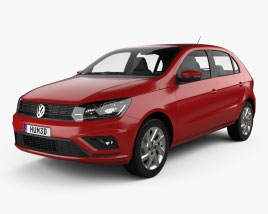Volkswagen Gol hatchback 2019 3D model