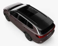 Volkswagen Talagon 2022 Modello 3D vista dall'alto