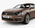Volkswagen Bora HQインテリアと 2012 3Dモデル