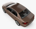 Volkswagen Bora mit Innenraum 2012 3D-Modell Draufsicht