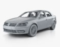 Volkswagen Bora HQインテリアと 2012 3Dモデル clay render