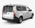 Volkswagen Caddy Maxi Panel Van with HQ interior 2022 3d model back view