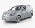 Volkswagen Caddy Maxi Panel Van with HQ interior 2022 3d model clay render
