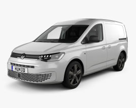 Volkswagen Caddy 厢式货车 带内饰 2020 3D模型