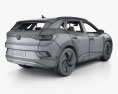 Volkswagen ID.4 з детальним інтер'єром 2022 3D модель