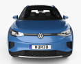 Volkswagen ID.4 con interni 2020 Modello 3D vista frontale