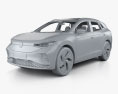 Volkswagen ID.4 带内饰 2020 3D模型 clay render
