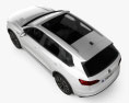 Volkswagen Touareg R-Line with HQ interior and engine 2018 3d model top view