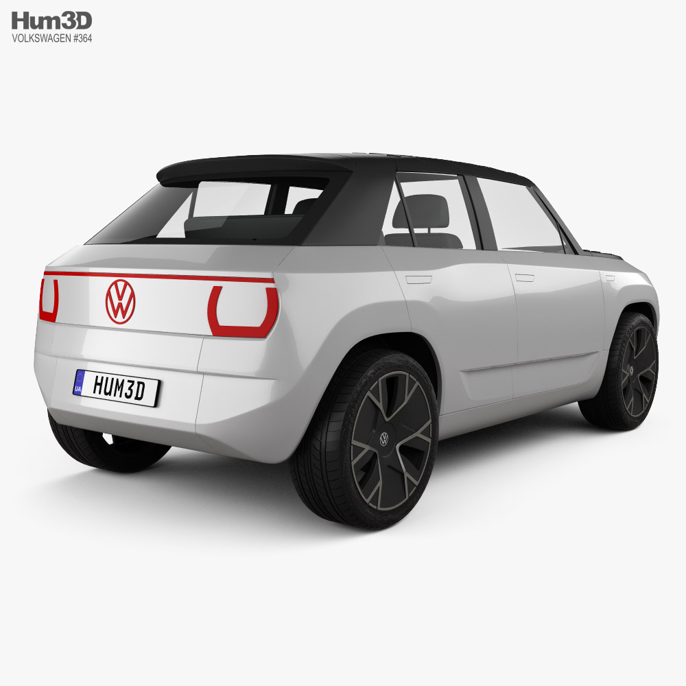 Volkswagen ID.Life 2022 3d model back view