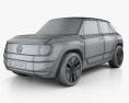Volkswagen ID.Life 2022 3d model wire render