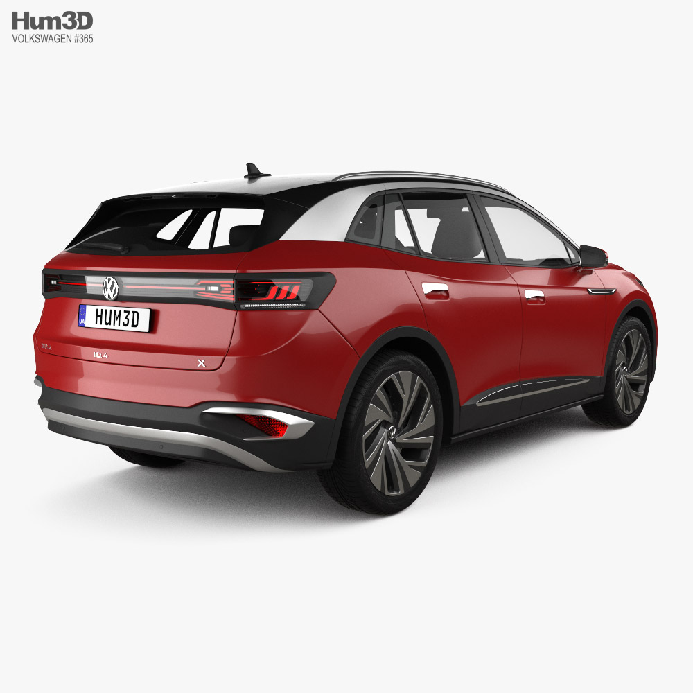 Volkswagen ID.4 X 1st edition 2020 3d model back view