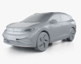 Volkswagen ID.4 X 1st edition 2020 3d model clay render