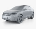 Volkswagen T-Roc R-Line cabriolet 2021 Modello 3D clay render