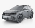 Volkswagen T-Roc R-Line 2022 Modello 3D wire render