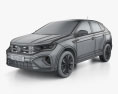 Volkswagen Taigo R-Line 2021 3d model wire render