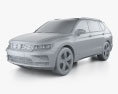 Volkswagen Tiguan Allspace Elegance 2017 Modello 3D clay render