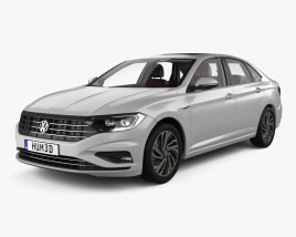 Volkswagen Sagitar インテリアと 2019 3Dモデル