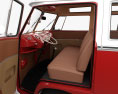 Volkswagen Transporter 승객용 밴 인테리어 가 있는 1950 3D 모델  seats