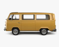 Volkswagen Transporter T2 Passenger Van with HQ interior 1972 3d model side view