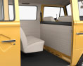 Volkswagen Transporter T2 Passenger Van with HQ interior 1972 3d model