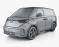 Volkswagen ID Buzz 2022 Modelo 3D wire render