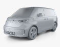 Volkswagen ID Buzz 2022 Modelo 3D clay render