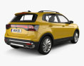 Volkswagen T-Cross Elegance 2022 Modelo 3D vista trasera