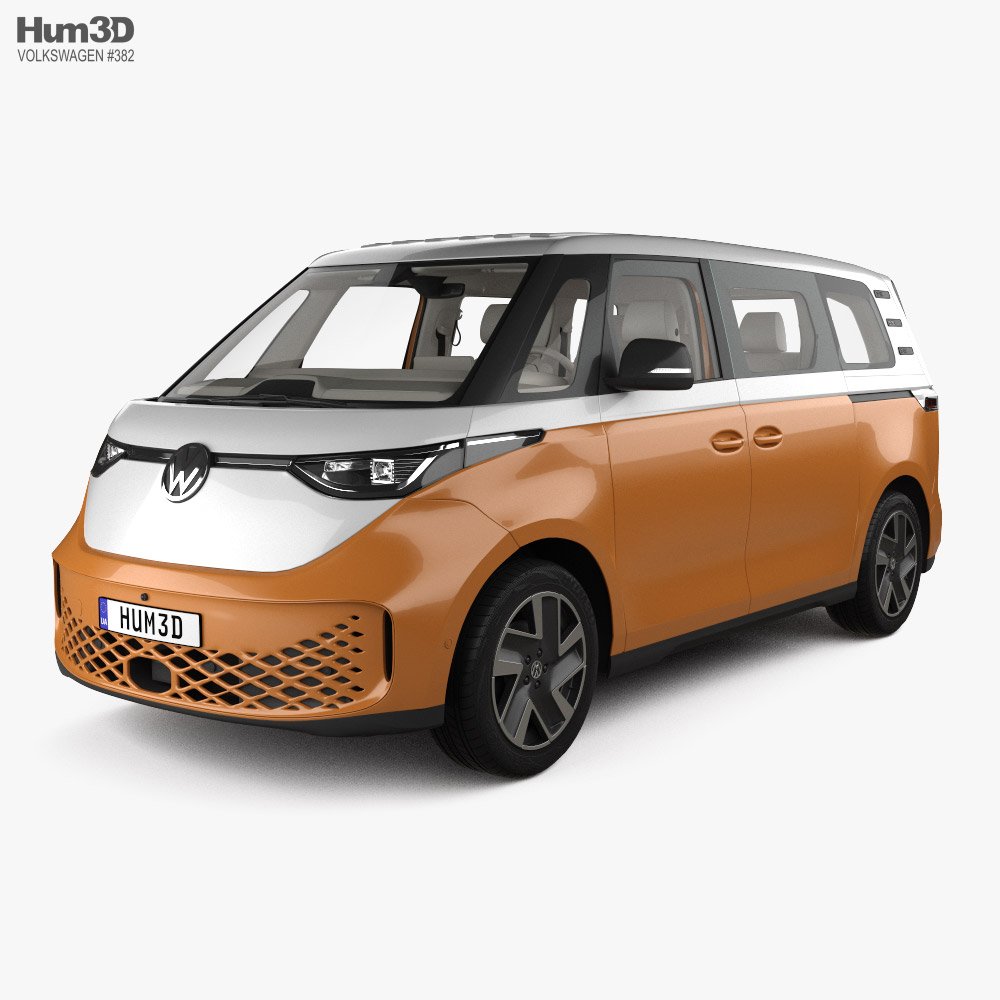 Volkswagen ID Buzz 带内饰 2022 3D模型