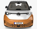 Volkswagen ID Buzz з детальним інтер'єром 2022 3D модель front view