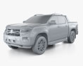 Volkswagen Amarok 双人驾驶室 Aventura 2022 3D模型 clay render