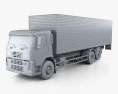 Volvo FM Truck 6x2 Delivery 2010 3d model clay render