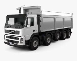 3D model of Volvo FM Truck 10×4 Dumper Truck 2009