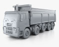 Volvo FM Truck 10×4 Mezzo d'opera 2010 Modello 3D clay render