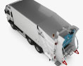 Volvo FM Truck 6×2 Müllwagen 2010 3D-Modell Draufsicht