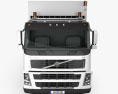 Volvo FM Truck 6×2 Garbage Truck 2010 3d model front view