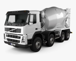 Volvo FM Truck 8×4 Autobetoniera 2010 Modello 3D