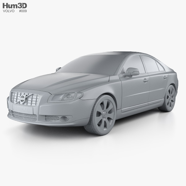 Volvo S80 2014 3D model - Vehicles on Hum3D