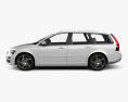 Volvo V50 Classic 2014 3D 모델  side view
